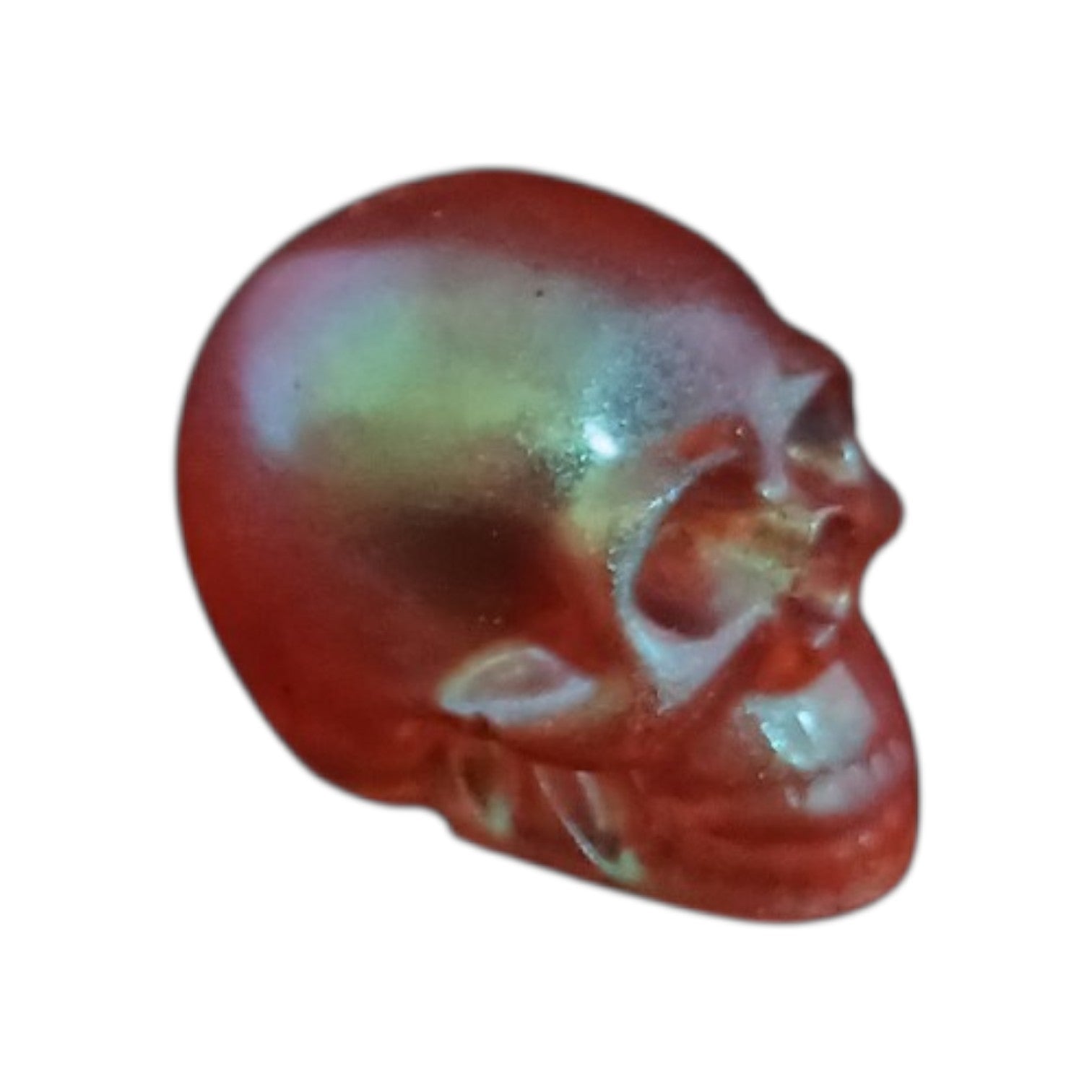 Shimmery resin skull