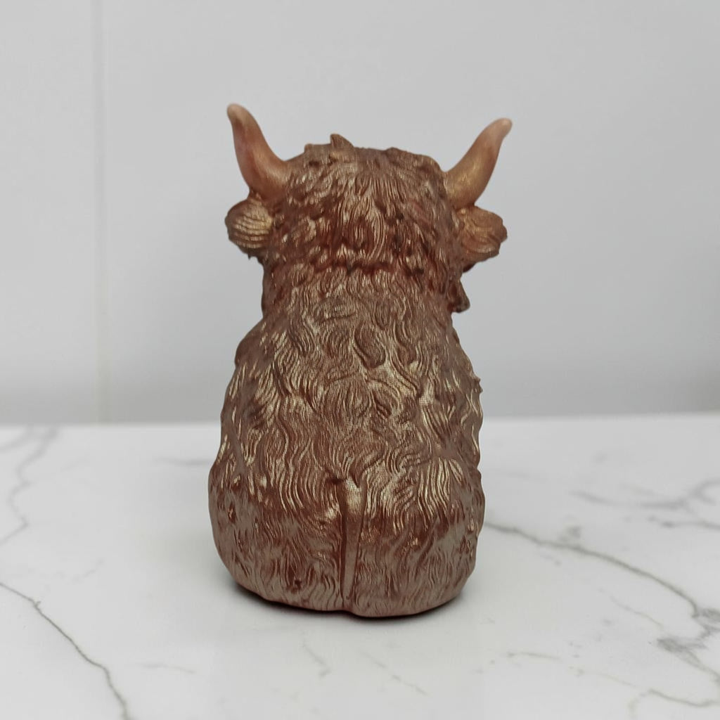 Cute resin Highland Cow