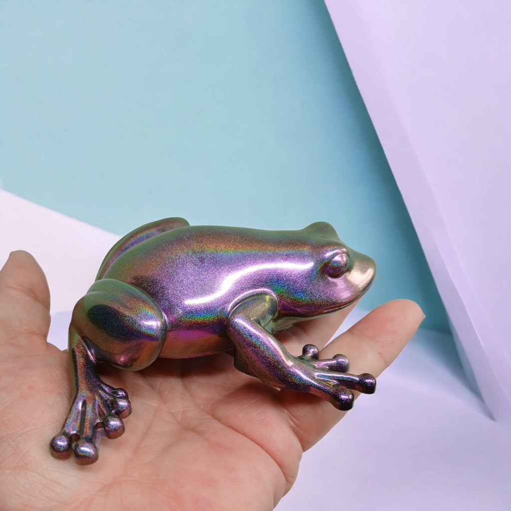 Handmade Colour-Shifting Resin Frog