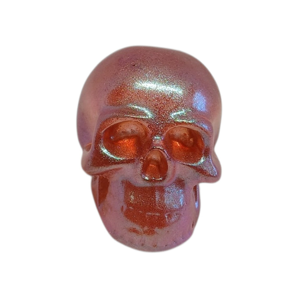 Shimmery resin skull