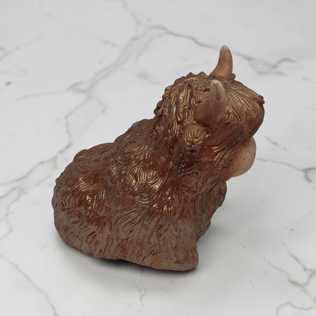 Cute resin Highland Cow