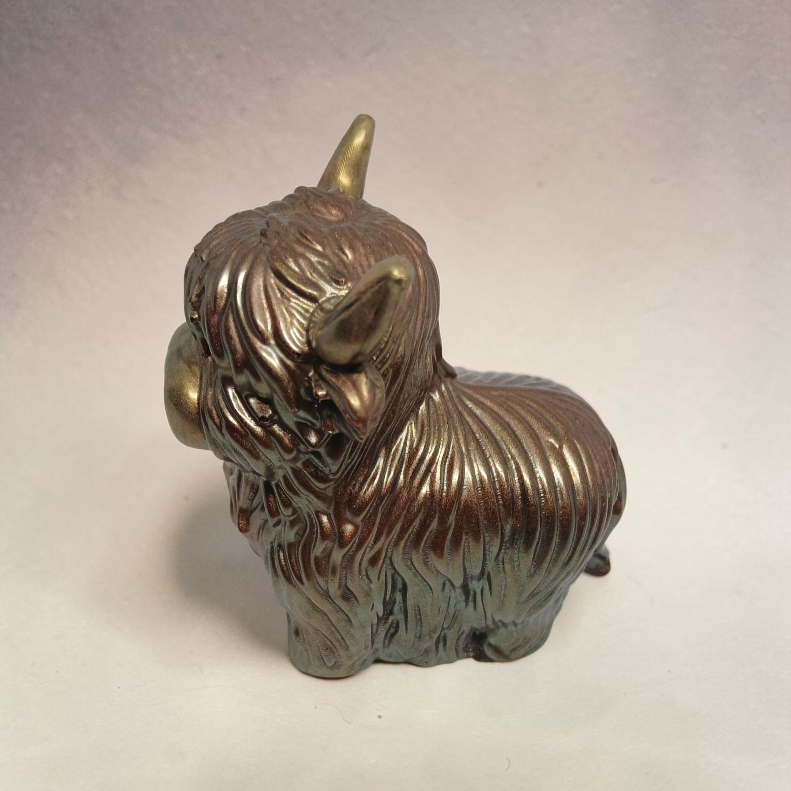 Handmade resin Highland Cow