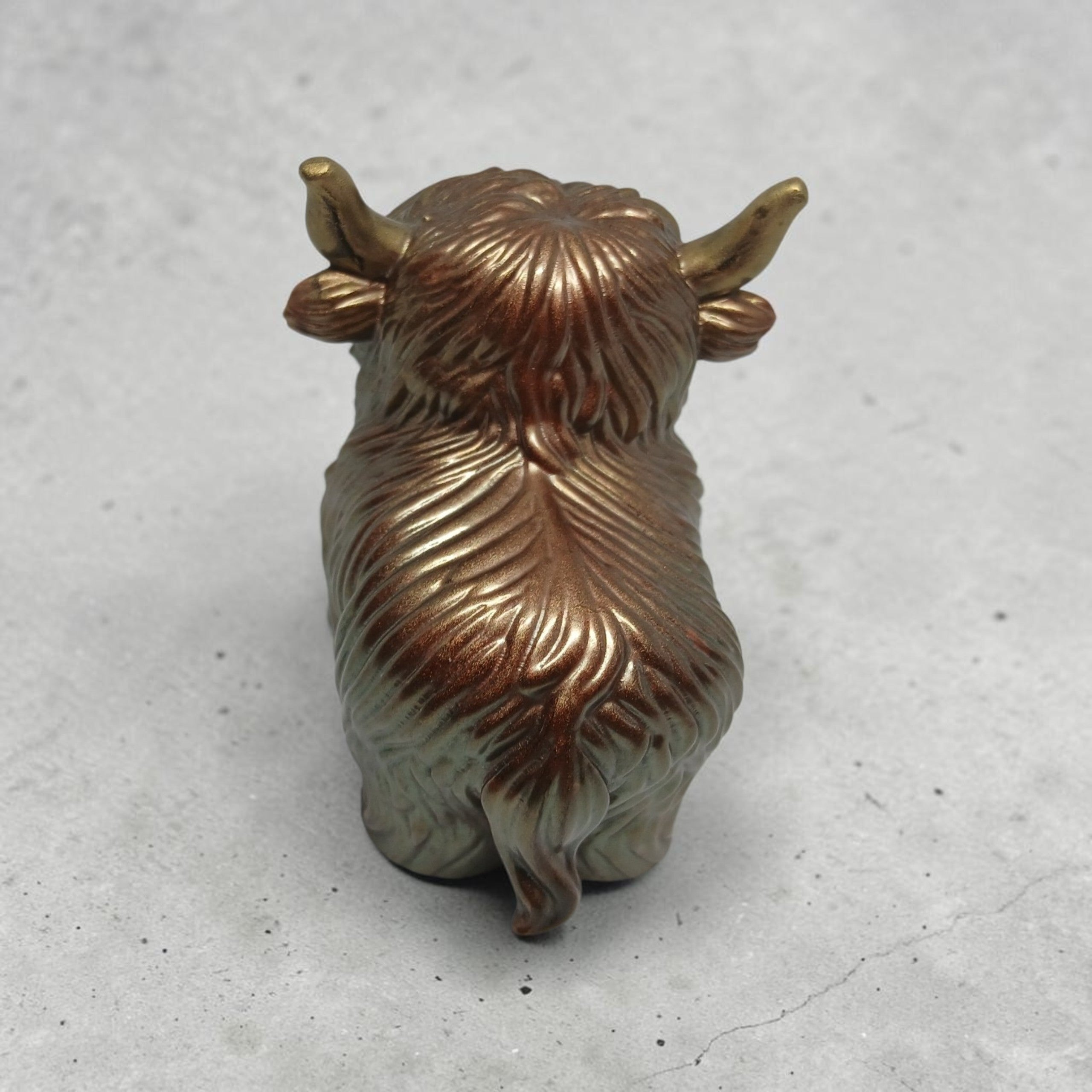 Handmade resin Highland Cow