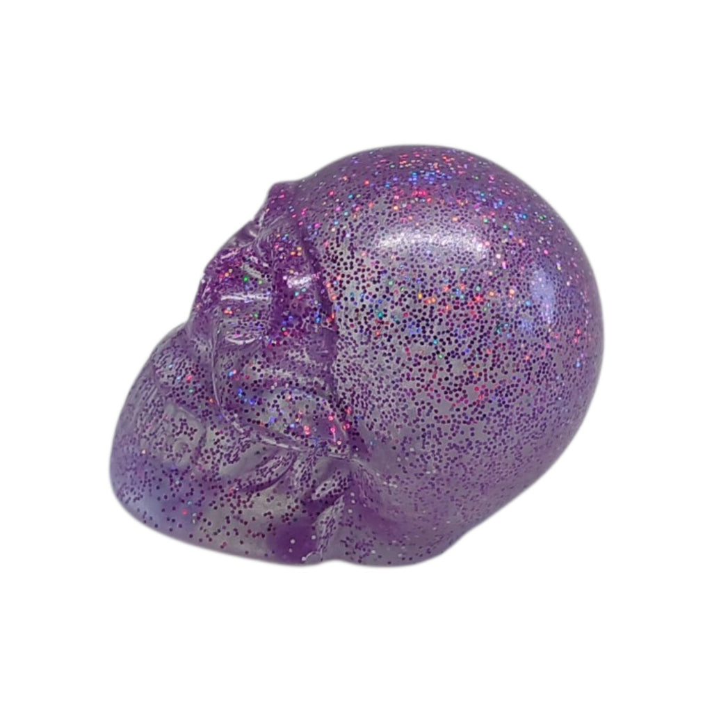 Purple glitter skull