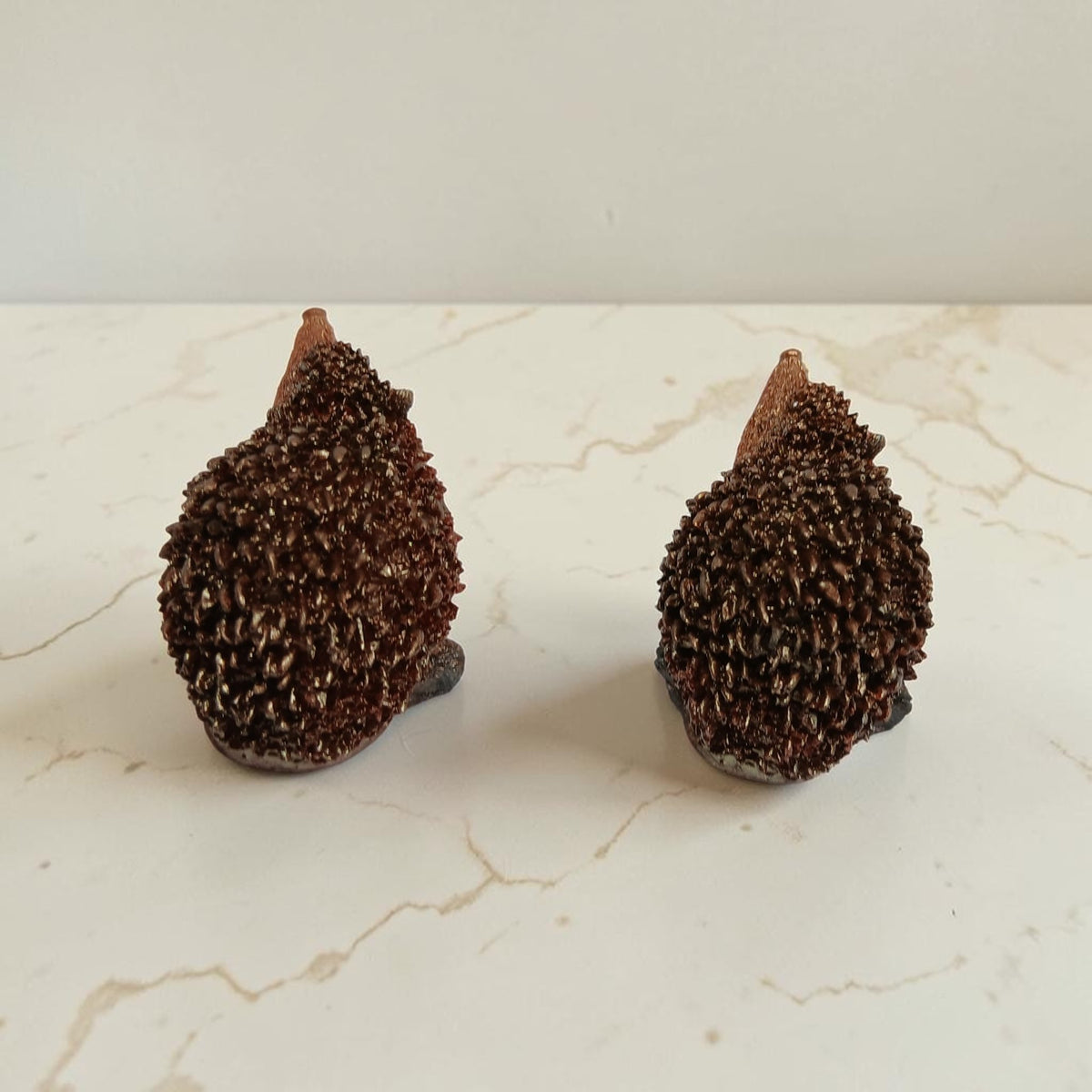 Cute little handmade resin hedgehogs