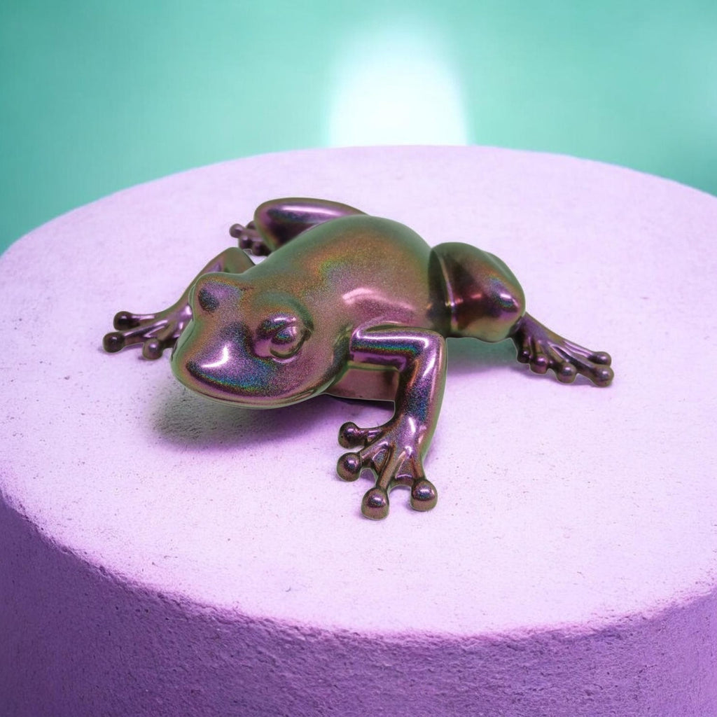 Handmade Colour-Shifting Resin Frog