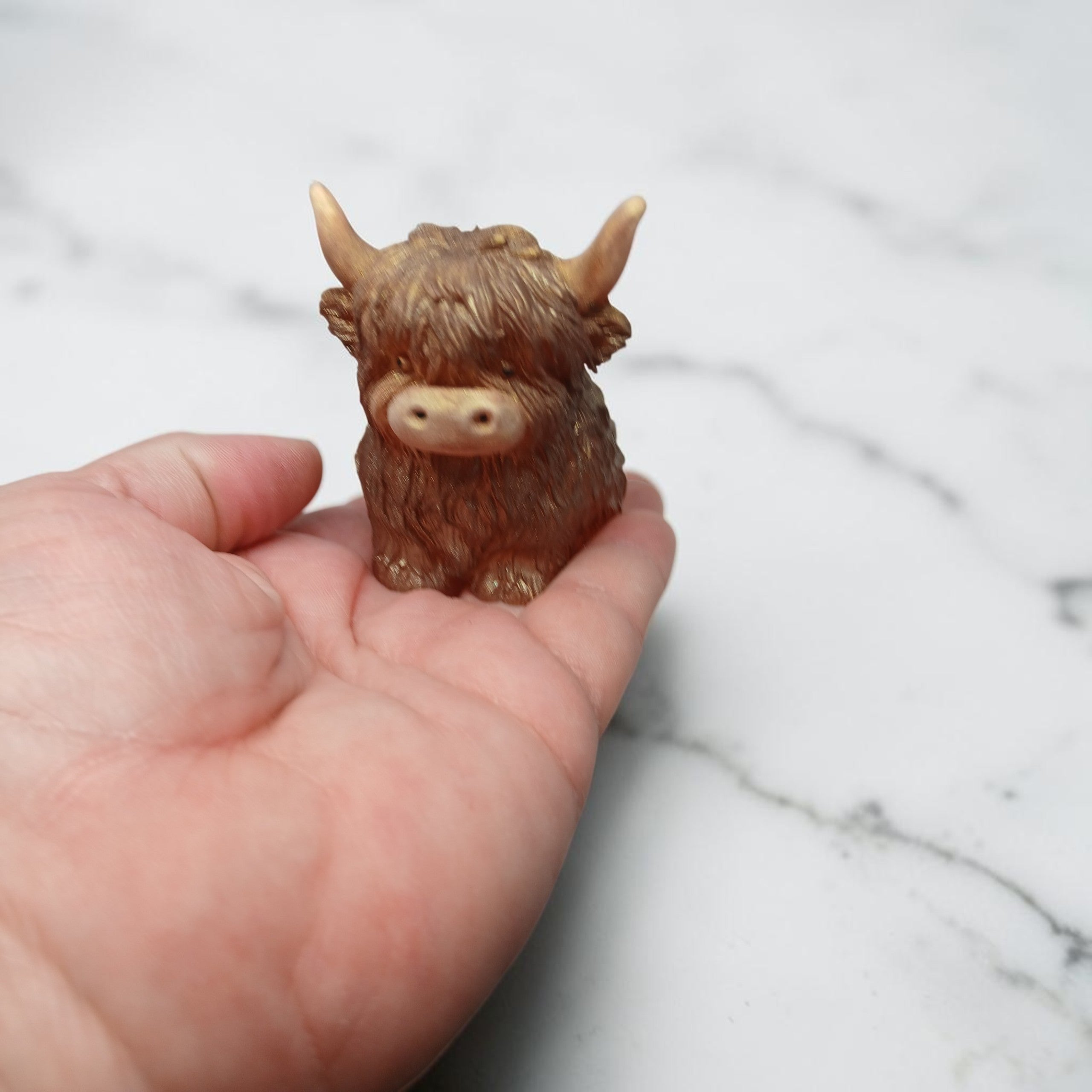 Cute resin Highland Cow