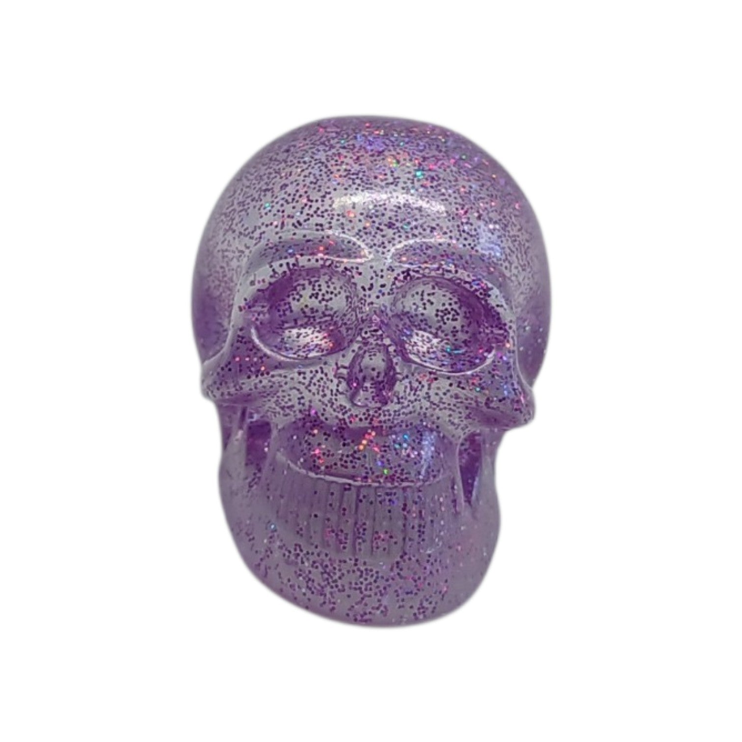 Purple glitter skull